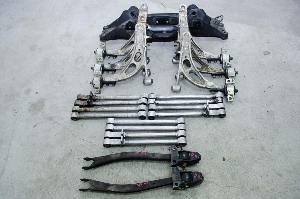 SOLD STI aluminum control arms, lateral links, subframes and Forester