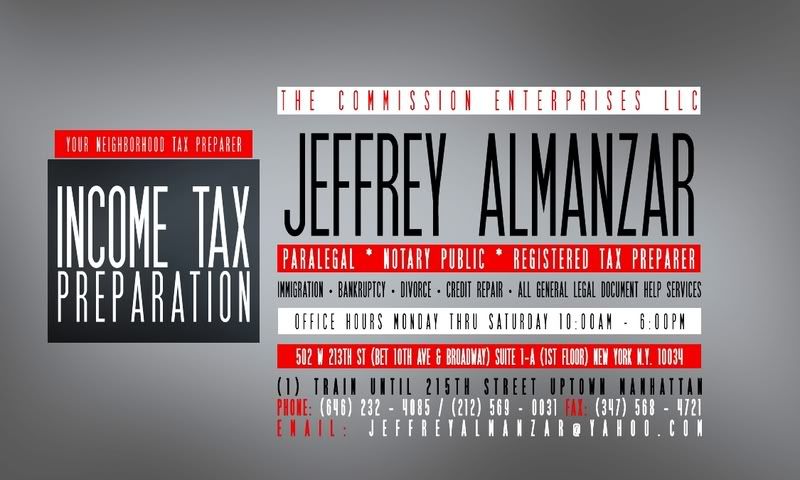 Sponsored By THE COMMISSION ENTERPRISES LLC LEGAL PROFESSIONAL TAX SERVICES