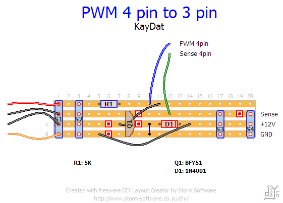pwm 4 pin to 3 pin