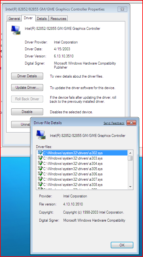 Intel 82852/82855 GM/GME Graphics Controller Driver Issues - Windows 7 ...