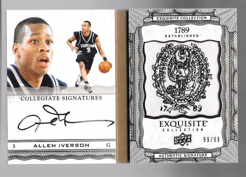 Allen Iverson Exquisite Auto Redemption S Are Live Blowout Cards Forums