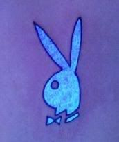 Blacklight Bunny Tattoo