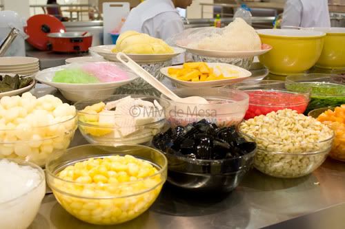 Dessert station at the Indra Food Square Dessert station at the Indra Food Square