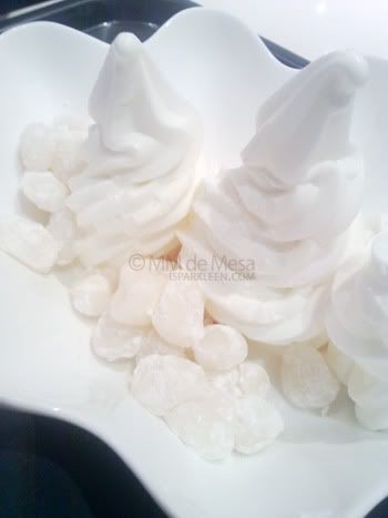 Red Mango original frozen yogurt with double servings of dezato mochi balls Red Mango original frozen yogurt with double servings of dezato mochi balls