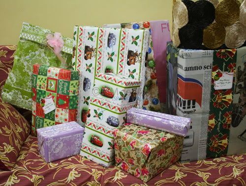 Gifts galore! Gifts galore!