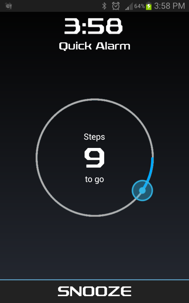 Walk Me Up! Alarm Clock Android app