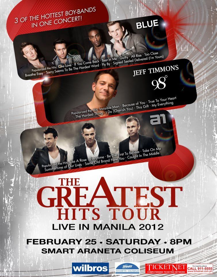The Greatest Hits Tour Manila 98 Degrees a1 BLUE The Greatest Hits Tour Manila 98 Degrees a1 BLUE