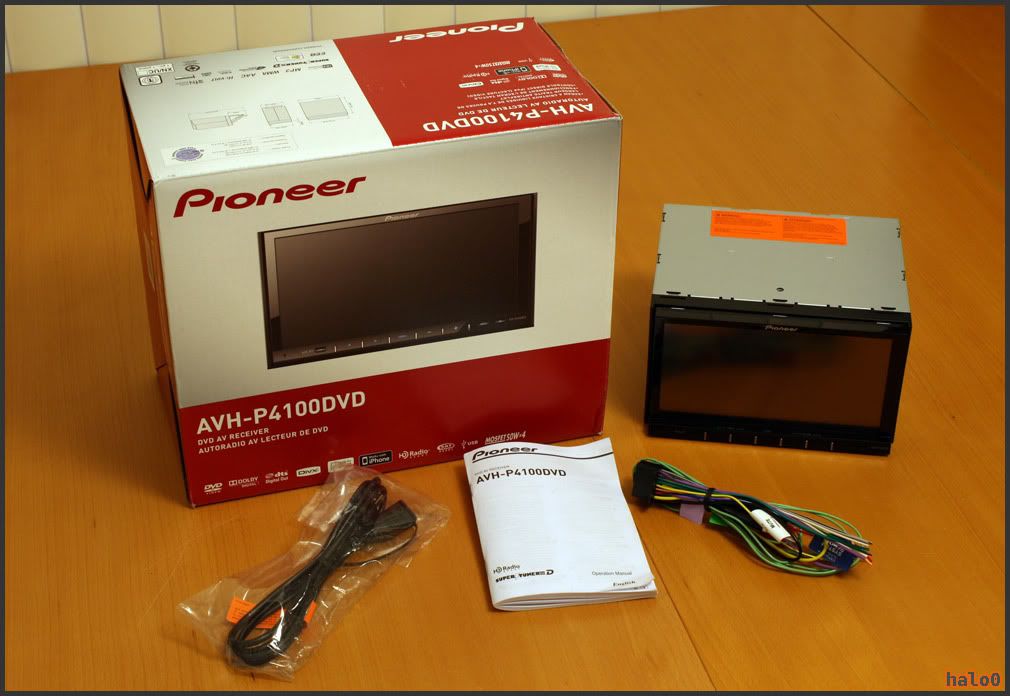 FS Pioneer AVHP4100DVD 7" screen indash double DIN DVD iPod USB head
