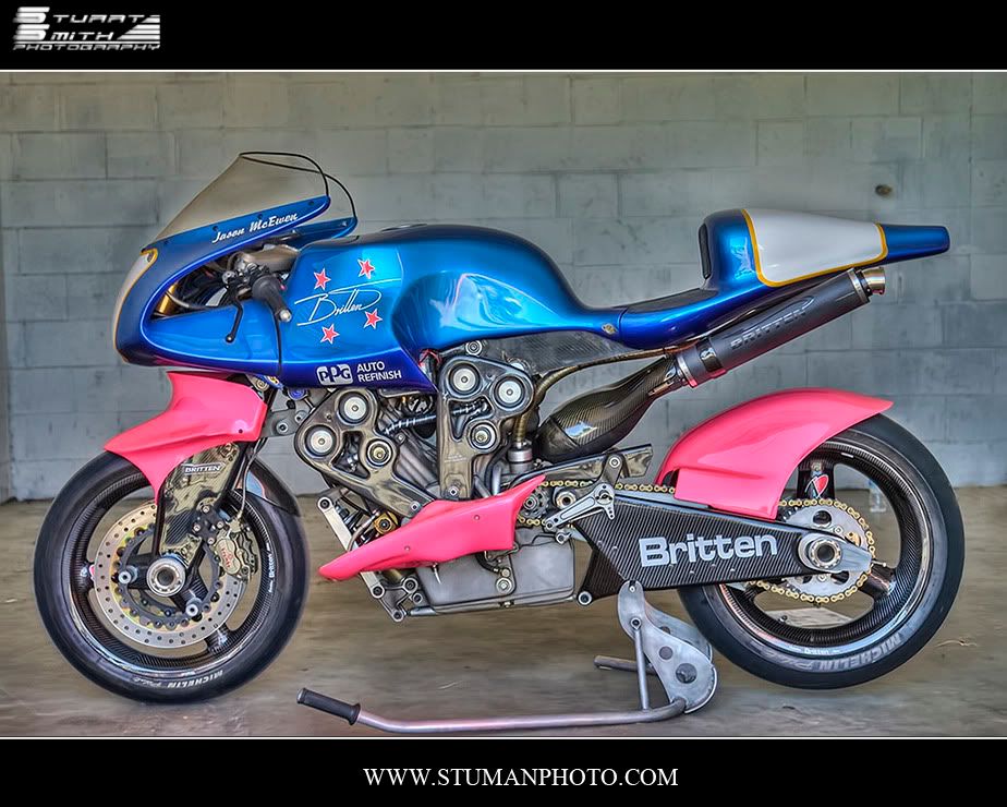 Britten V1000 Or Id settle for a Ducati Desmosedici GP9