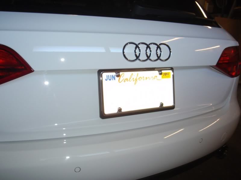 Audi B8 a4/s4 rear license plate carrier mod?