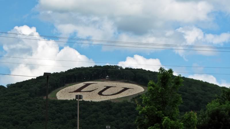 e Liberty University letters (where my cousin goes to school)