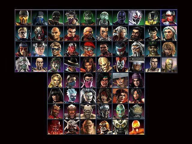 mortal kombat characters list. RE: kill characters until one