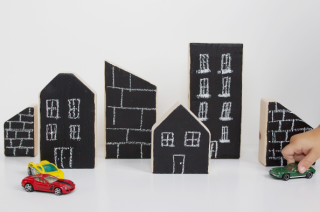 DIY Chalkboard City Blocks tutorial DIY Chalkboard City Blocks tutorial