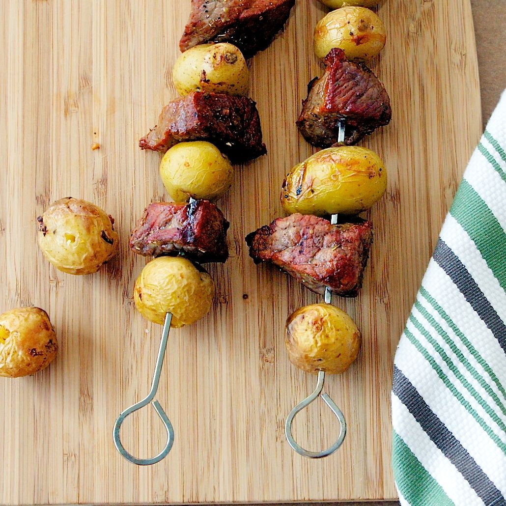 Manly recipes for Father's Day: meat and potatoes skewer