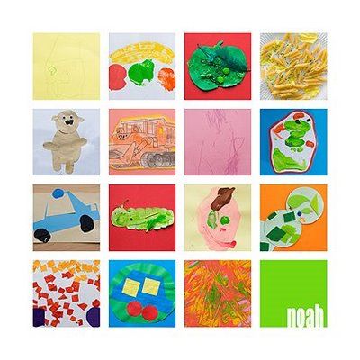 DIY kids' art collage | Jen Thousand Words DIY kids' art collage | Jen Thousand Words