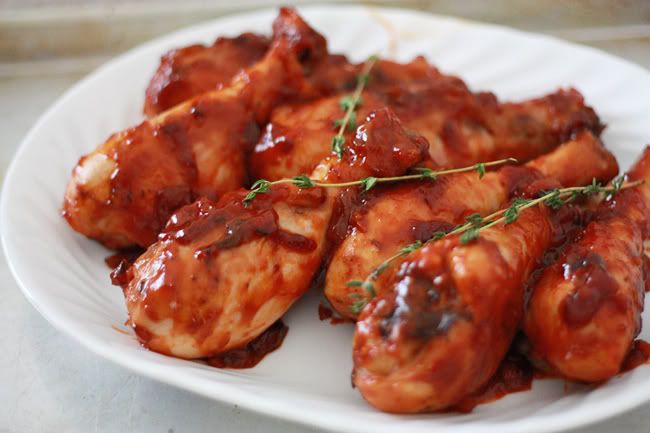 Peach dinner recipes: Drumsticks with Peach BBQ Peach dinner recipes: Drumsticks with Peach BBQ