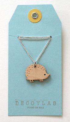 Wood Hedgehog Pendant | Decoylab Wood Hedgehog Pendant | Decoylab