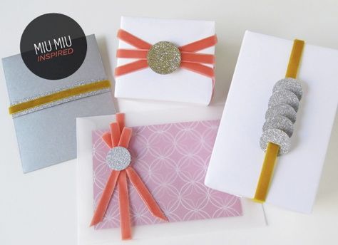 Gift wrap ideas: glitter tags Gift wrap ideas: glitter tags