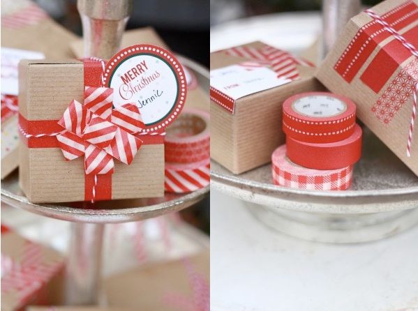 Gift wrap with washi tape - The Sweet Occasion Gift wrap with washi tape - The Sweet Occasion