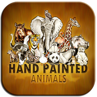 Hand Painted Animals memory game app Hand Painted Animals memory game app