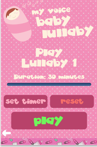 My Voice Baby Lullaby iPhone app My Voice Baby Lullaby iPhone app