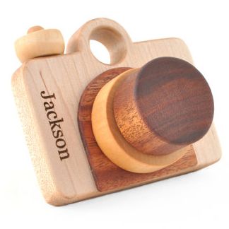 Baby Shower Gift on Cool Mom Picks: personalized toy camera