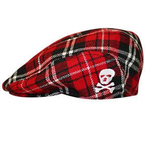 plaid skull hat