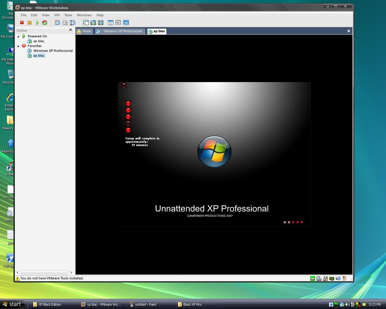 Windows Xp Professional Sp3 Black 2012