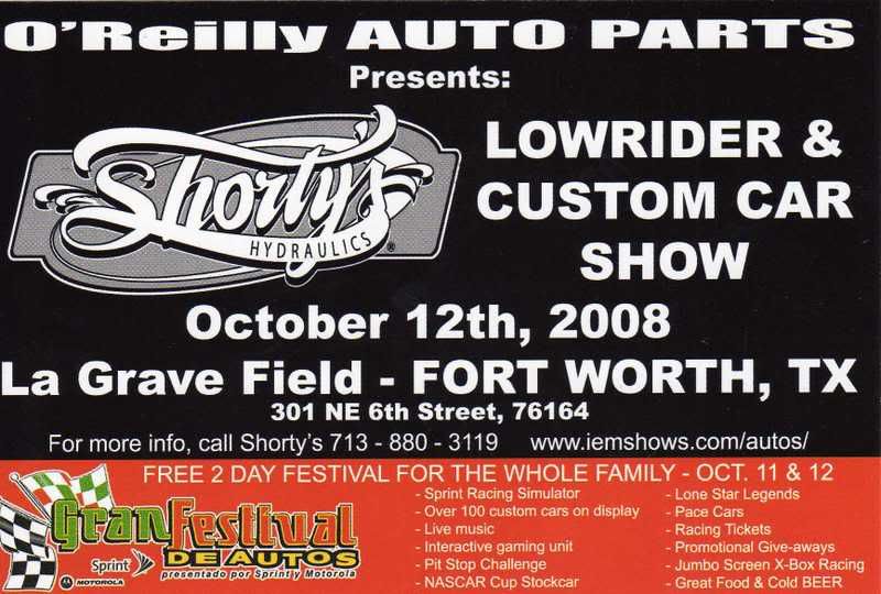 OCT 12THSHORTY'S HYDRAULICS LOWRIDER CAR SHOW Lowrider