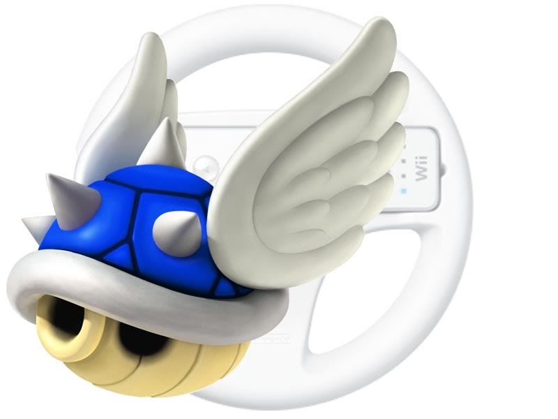 blue wii shell Pictures, Images and Photos