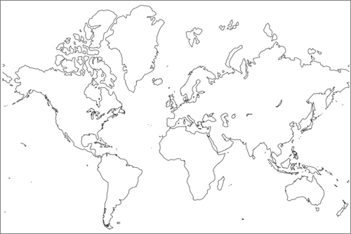 Continente americano para colorear sin nombres - Imagui
