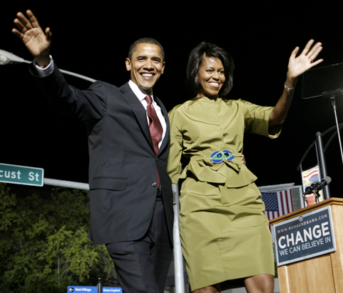 michelle obama fashion style. Michelle Obama#39;s Style Emerges