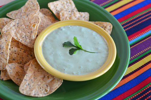 Cilantro Crema Dip from http://mybakingheart.com