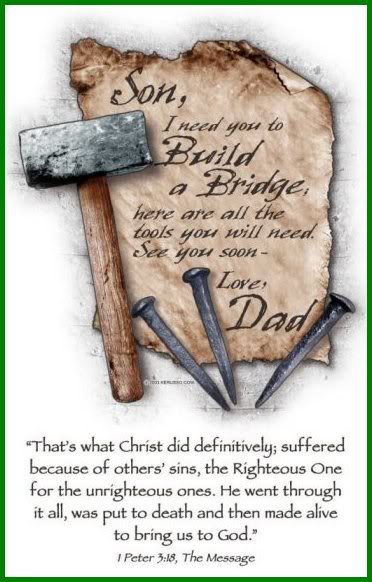 GODS' TOOLS OF SALVATION FOR US, HIS SON JESUS BUILT IT!