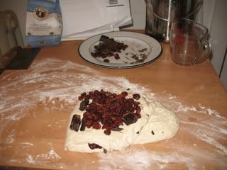 EMBOSSED CHOCOLATE-CHERRY SOURDOUGH LOAF