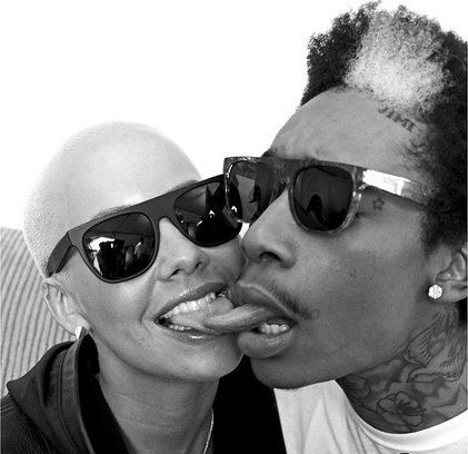 amber rose and wiz khalifa in paris. wiz khalifa tattoos amber rose