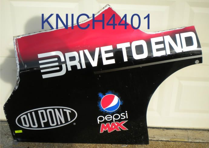 JEFF GORDON #24 Drive to end Hunger race used sheetmetal, 2011  