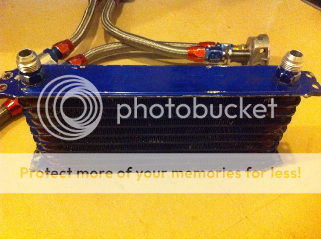 CA FS s13 sr20 Trust/Greddy Oil Cooler Kit w/ relocation & Thermo