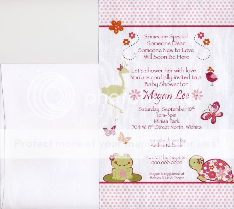 These adorable baby shower invitations match the CoCaLo Once Upon a 