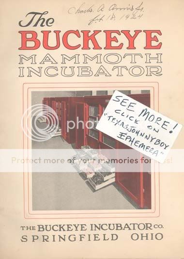 1924 CATALOG BUCKEYE INCUBATOR POULTRY SPRINGFIELD OHIO  