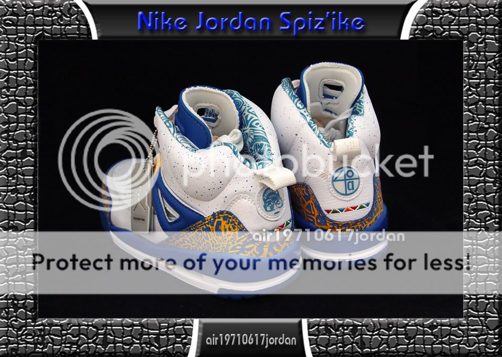 Nike Air Jordan SPIZIKE SPIZIKE DTRT DO THE RIGHT THING WHITE BLUE 