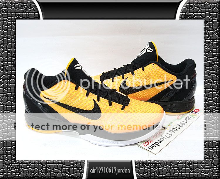 Nike Zoom Kobe VI 6 X Bruce Lee Tour Yellow Black Edition US 7~12 pop 