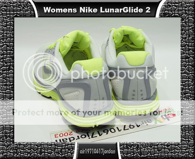 2010 Nike Womens Lunarglide+ 2 Metallic Summit White Volt US 5.5~8 