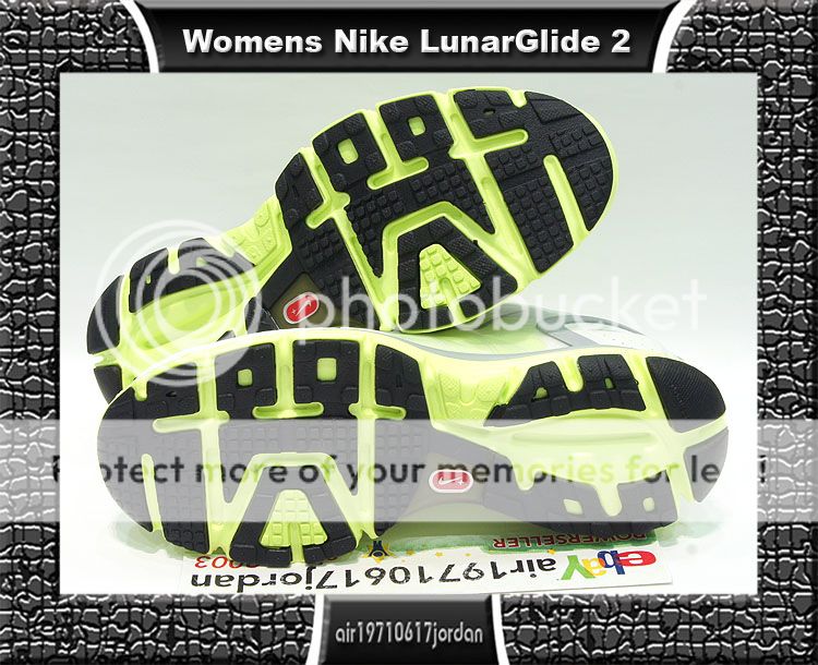 2010 Nike Womens Lunarglide+ 2 Metallic Summit White Volt US 5.5~8 