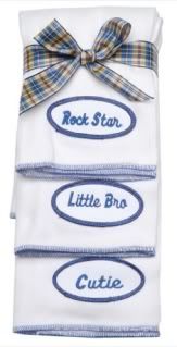 Personalized baby burp cloths