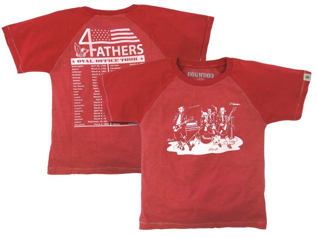 Kids' 4 Fathers Concert Tour tee: patriotic, rockin' and (shh!) educational
