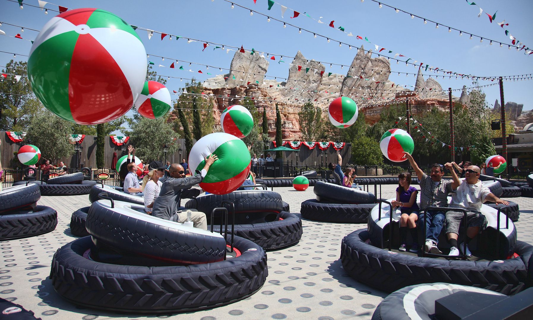 Luigi's Flying Tires ride at Cars Land