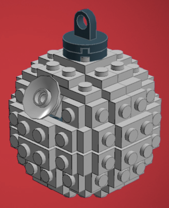 DIY Death Star LEGO ornament