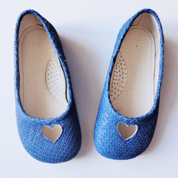 Heart Blue Ballerina Shoes on Cool Mom Picks