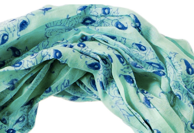 Rikshaw Design scarf in Jharna Seafoam on Cool Mom Picks!